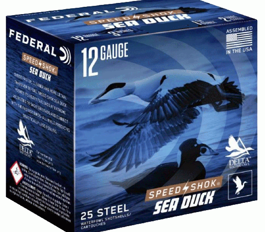 Federal Speed-Shok Sea Duck 12 Ga, 3", 1 1/4oz, 4 Shot, 25rd Box