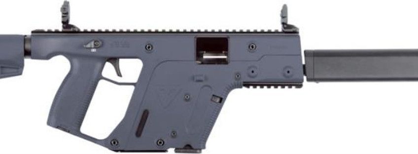 Kriss Vector CRB Enhanced Gen II, 9mm, 16" Shrouded Barrel, 17 rd, M4 Stock, Combat Grey