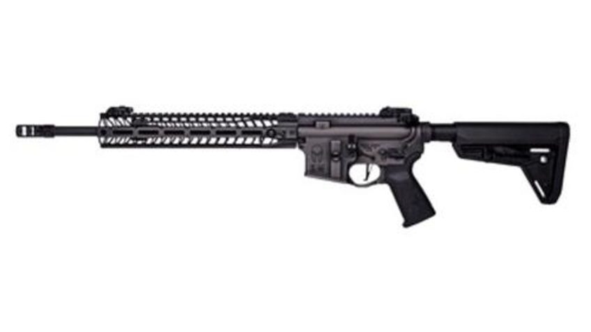 Spikes Tactical Spartan Battle Rifle 5.56mm NATO AR-15 Semi Auto Rifle 16″ Barrel M4 Upper Spartan Lower Black