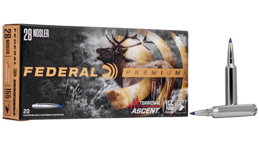 Federal P28NTA1 Premium 28 Nosler 155 gr Terminal Ascent 20 Bx