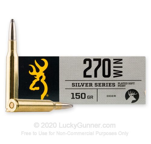 270 – 150 Grain SP – Browning Silver Series – 20 Rounds