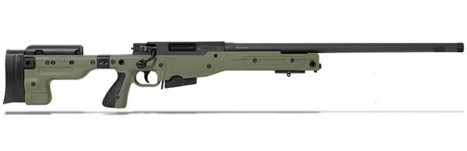 Accuracy International AT 6.5 Creedmoor 24″ Threaded Folding Stock Sage Green Rifle ATR5624FOGR