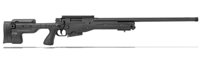 Accuracy International AT 6.5 Creedmoor 24″ Threaded Fixed Stock Black Rifle ATR5624FIBL