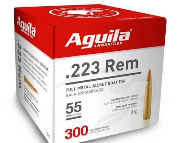 Aguila, .223 Remington, FMJ, 55 Grain, 300 Rounds