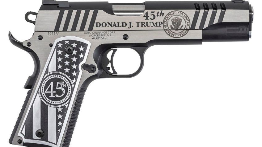 Auto Ordnance 1911 Trump One .45 ACP 5″ Barrel 7-Rounds