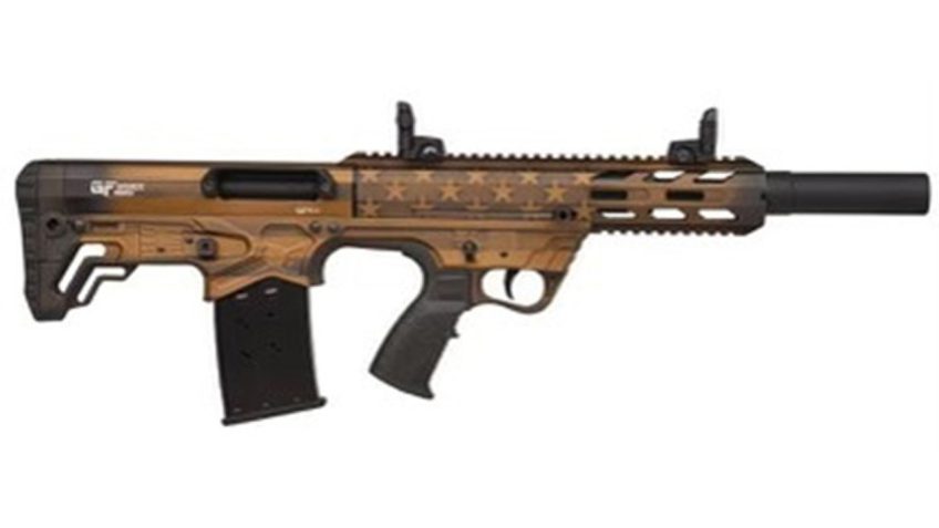 Gforce Arms GFY-1 12 Ga, 3" Chmbr,18.5" Barrel, Burnt Bronze Flag, FlipUp Sights, 5rd