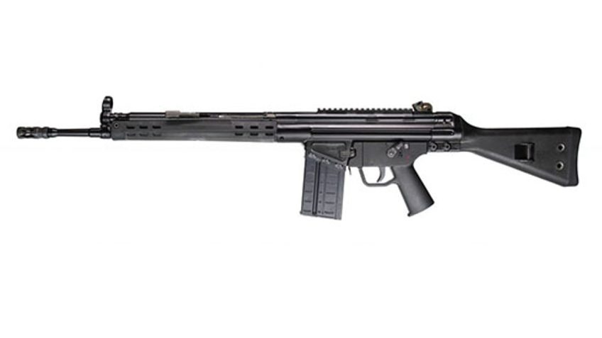 PTR A3S 308 Win, 18" Tappered Barrel, Slim Black Handguard, Black Stock, Welded Scope Mount, 10rd