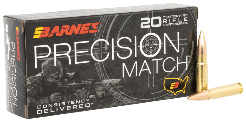 Barnes Bullets Precision Match Brass .300 AAC Blackout 220 Grain 20-Rounds JHP