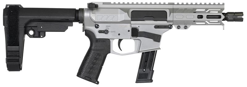 CMMG Banshee Mk17 AR-style Pistol, Semi-auto, 9mm, 5″ Barrel, 21+1, Titanium, SIG P320 Mags