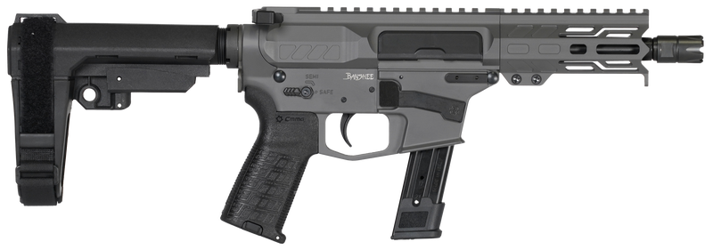 CMMG Banshee Mk17 AR-style Pistol, Semi-auto, 9mm, 5″ Barrel, 21+1, Tungsten, SIG P320 Mags