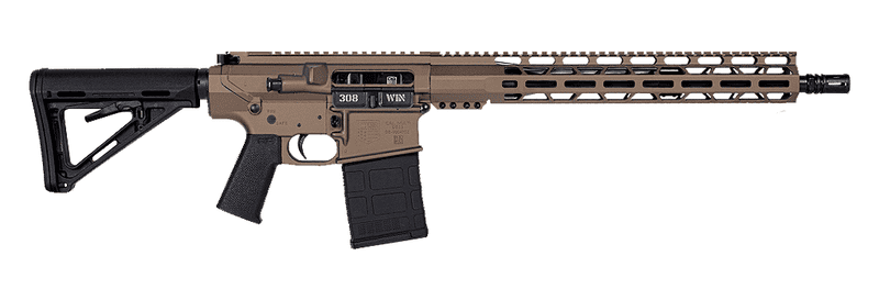 Diamondback DB1018C061 DB10 308 Win 16" 20+1 Flat Dark Earth Magpul MOE Carbine Stock Black Magpul MOE-K Grip 15" M-Lok