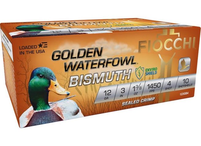 Fiocchi Golden Waterfowl Bismuth 12 Gauge 3" 1-3/8Oz #6 10-Rounds