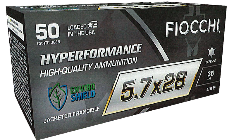 5.7x28mm – 35 Grain Jacketed Frangible – Fiocchi – 500 Rounds