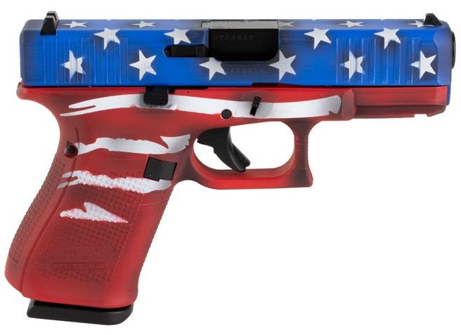 Glock 23 GEN 5 Red/White/Blue Battleworn Flag .40 SW 4.02" Barrel 13-Rounds