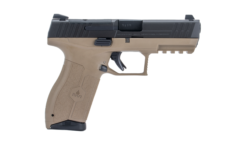 IWI Masada 9mm Luger 4.1in Black FDE Pistol – 10+1 Rounds