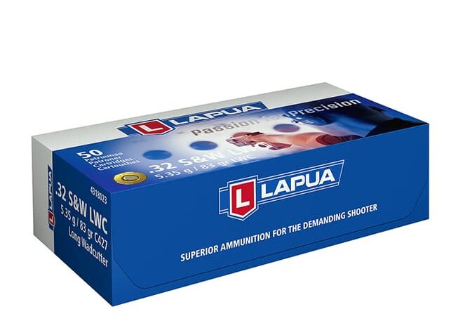 Lapua 32S&W Long 83gr WC Ammo Box of 50 4318023