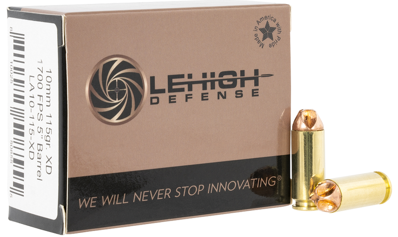 Lehigh Defense Xtreme Defense 10MM 20-Rounds 115 Grain