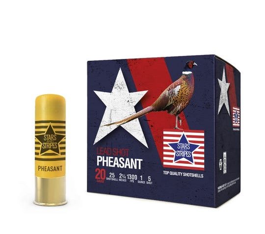 PPU Stars & Stripes Upland Shotshell 12-Gauge 2-3/4" 1-1/4oz 5-Shot 25-Rounds