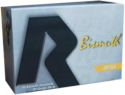 RIO Ammunition Bismuth 20 Shotshell 20 ga 2-3/4in MAX 1 oz Size 4 1250 fps 10/Box, RBI204