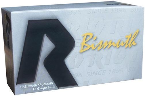 RIO Ammunition Bismuth 36 Shotshell 12 ga 2-3/4in MAX 1-1/8 oz Size 3 1350 fps 10/Box, RBI323