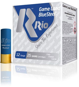 RIO Ammunition GLBS364 BlueSteel Game Load 12 Gauge 2.75 1 1/4 Oz 4 Shot 25 Bx/