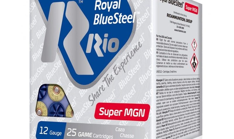 RIO Ammunition Royal BlueSteel 12 ga 3 1/2in MAX 1 3/8 oz Size 3 1550 fps – 25/box, RBSSM403