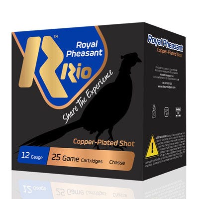 Rio Ammunition Royal Pheasant Copper 12 GA 6-Shot 25-Rounds 2 3/4"