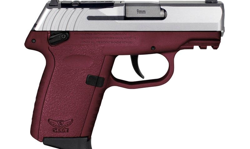 SCCY Industries CPX-1 Gen3 9mm, 3.1" Barrel, Crimson Red Polymer, Picatinny Rail, Thumb Safety, 10rd