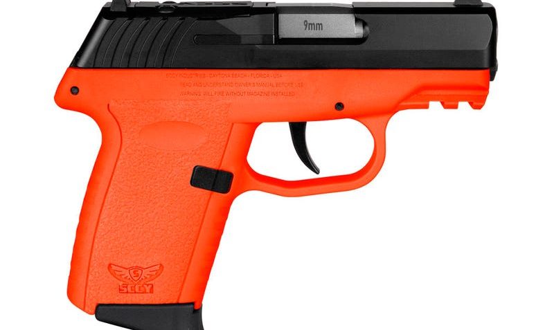 SCCY CPX-2 9mm, 3.10" BBL, Orange Frame, 10rnd Mag