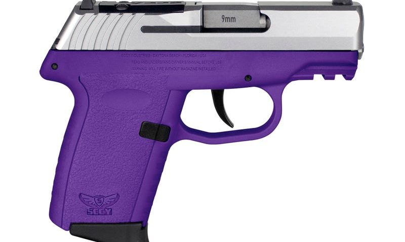 SCCY Industries CPX-2 Gen3 RD 9mm, 3.10" Barrel, Purple Polymer Picatinny Rail Serrated Stainless Steel Slide, Purple, 10rd