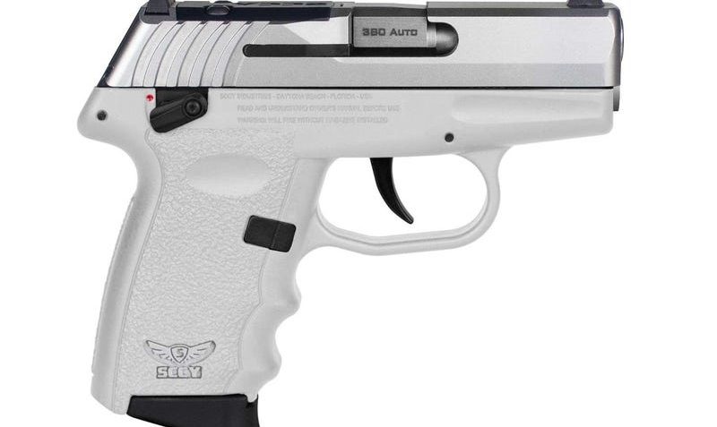 SCCY Industries CPX-4 RD .380 ACP, 2.96" Barrel, White Frame, SS Slide, 10rd