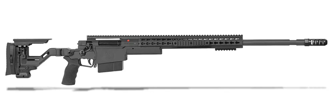 Accuracy International AXSR Folding Rifle .338 Lapua Mag Black 27″ 3/4″-24 w/Brake  SR38L27MBL