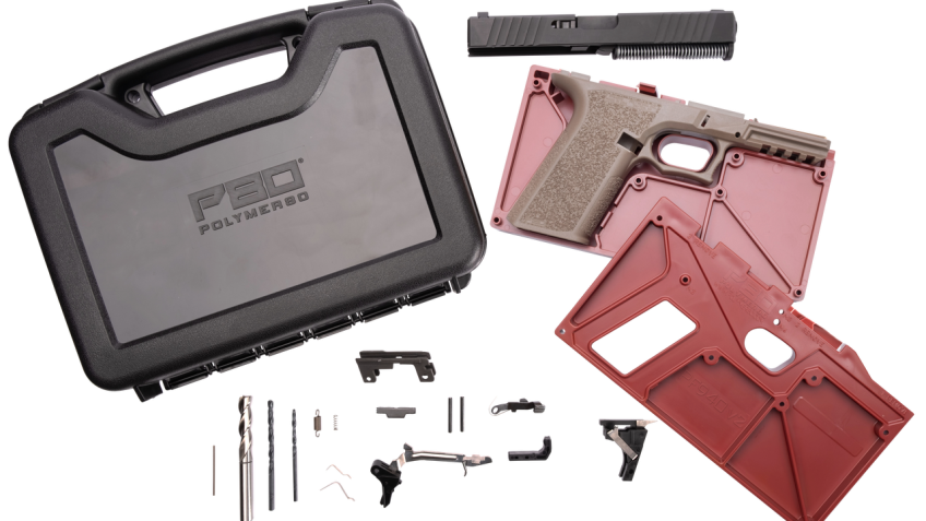 Polymer80 PFC9 FS AFT Kit 9mm FDE Polymer Frame, 17rd Mag & Carry Case