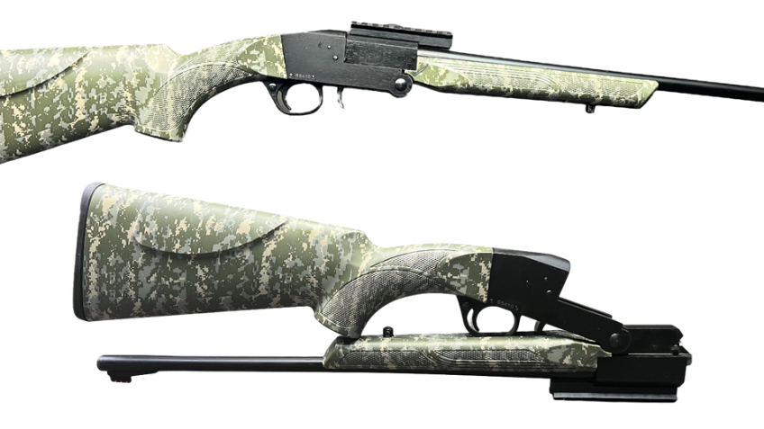 Barathrum SS12 12 Ga, 20" Barrel, Digital Camo, Folding Rec, 1rd