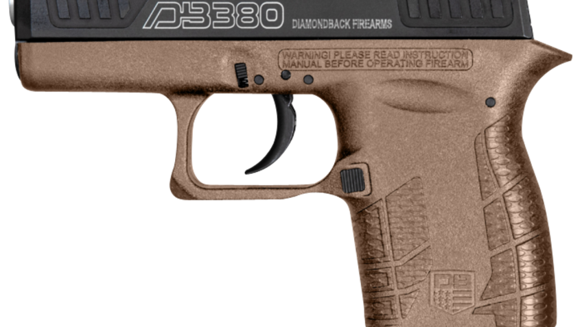 Diamondback G4 380 ACP, 2" Barrel, Flat Dark Eath Finish, 6rd