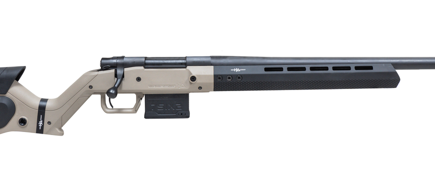 Howa M1500 Hera 6.5 Creedmoor, 24" Threaded Barrel, Tan/Black Hera H7 Chassis Stock, 5rd