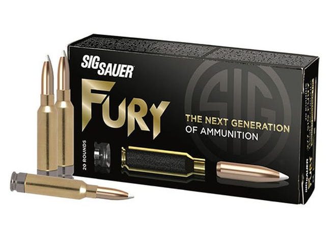 SIG SAUER .277 Fury, 150 Grain, Accubond, Centerfire Rifle Ammo, 20 Rounds, H277SFAB150-20