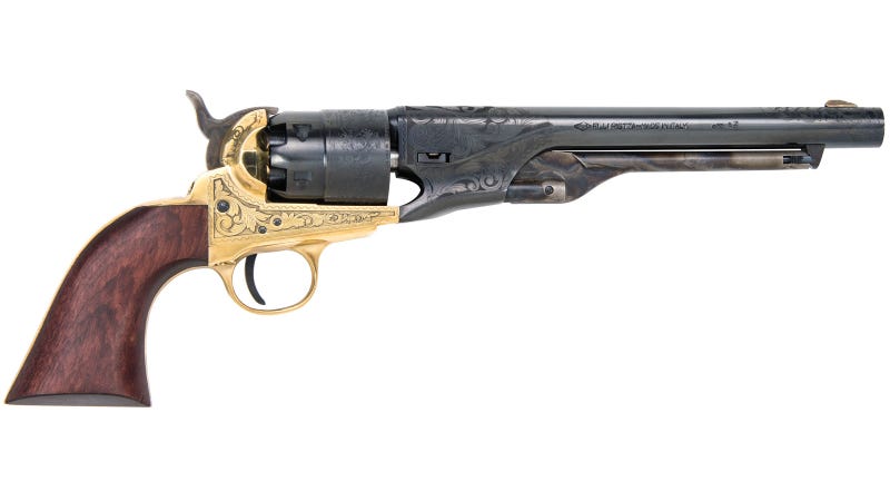 Traditions 1860 Army Engraved Blued, .44 Caliber, Black Powder Revolver