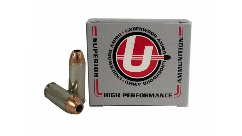 Underwood Ammo 10mm Auto 155 Grain Jacketed Hollow Point Nickel Plated Brass Cased Pistol Ammo, 20 Rounds, 232