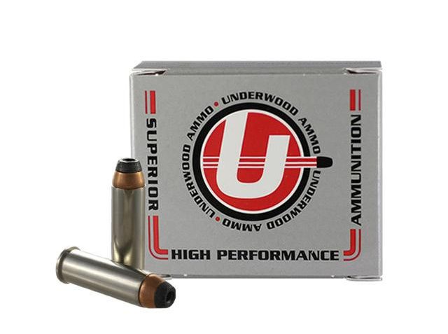 Underwood Ammo .41 Remington Magnum 210 Grain Jacketed Hollow Point Nickel Plated Brass Cased Pistol Ammo, 20 Rounds, 430