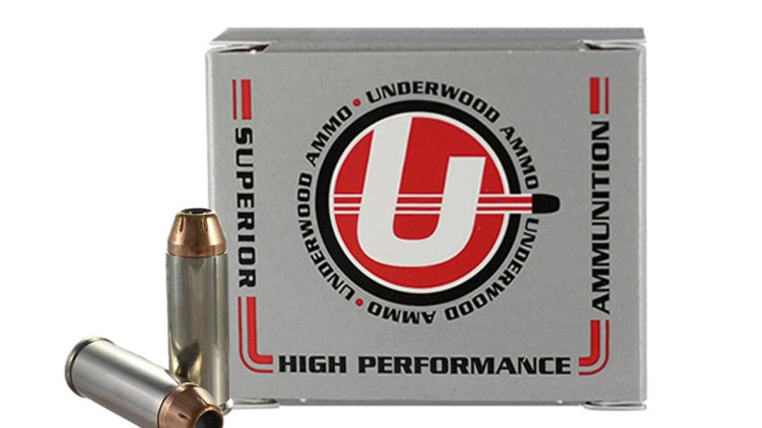 Underwood Ammo .45 Colt +P 250 Grain Jacketed Hollow Point Nickel Plated Brass Cased Pistol Ammo, 20 Rounds, 434