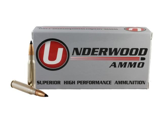 Underwood Ammo .308 Winchester 110 Grain Flat Base Tipped Spitzer Nickel Plated Brass Cased Rifle Ammo, 20 Rounds, 521