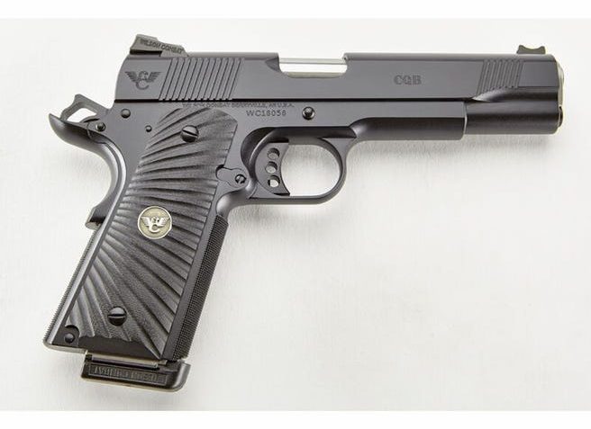 Wilson Combat CQB Full Size 1911 .45 ACP 5" Barrel 8-Rounds G10 Starburst Grip Black