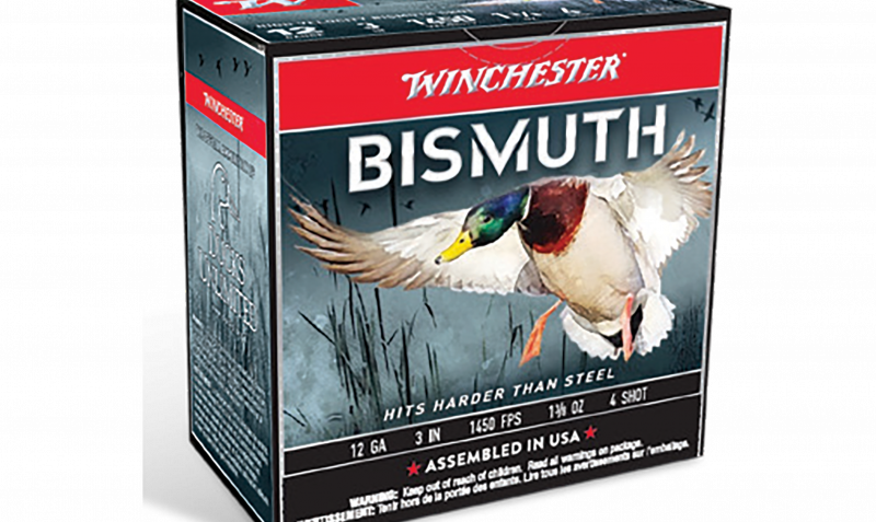 Winchester Bismuth 12 Gauge 3in Size 4 Centerfire Shotgun Buckshot Ammunition, 25 Rounds, SWB1234