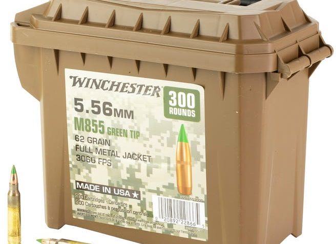 Winchester Usa 5.56×45 62gr – 300rd Ammo Can Green Tip