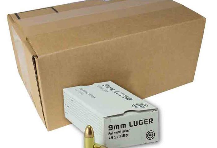 RUAG Swiss P Geco Range Handgun Ammunition 9mm Luger 115 gr FMJ 1214 fps 1000/rd CASE, 220440050C