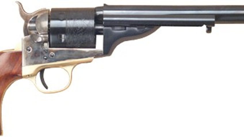 Cimarron 1872 Open Top Navy 44 Special, 7" Barrel, Walnut Grips, Blued, 6rd