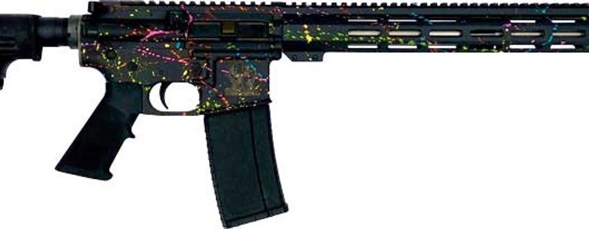 GLFA Gl-15 RIA 223 Wylde, 16" Barrel, ORC Sbtb Splatter Black, Stainless, 30rd