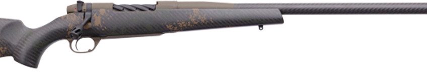 Weatherby Mark V, Backcountry 2.0, 6.5 Creedmoor, 22" Barrel, Fluted Steel Barrel, #1 Contour Patriot Brown, Dark Green and Brown Sponge Accents, Exposed Carbon Fiber Stock, 4rd