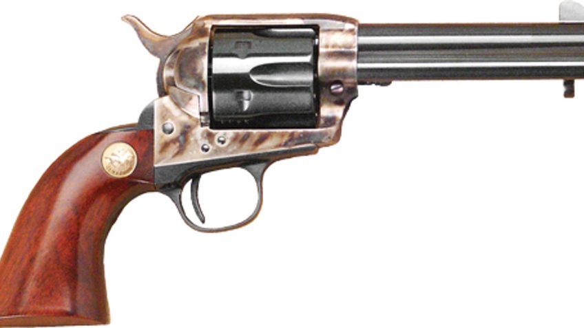 Cimarron Model P .32 WCF, 4.75" Barrel, Case Hardened Finish, Walnut Grip, 6rd